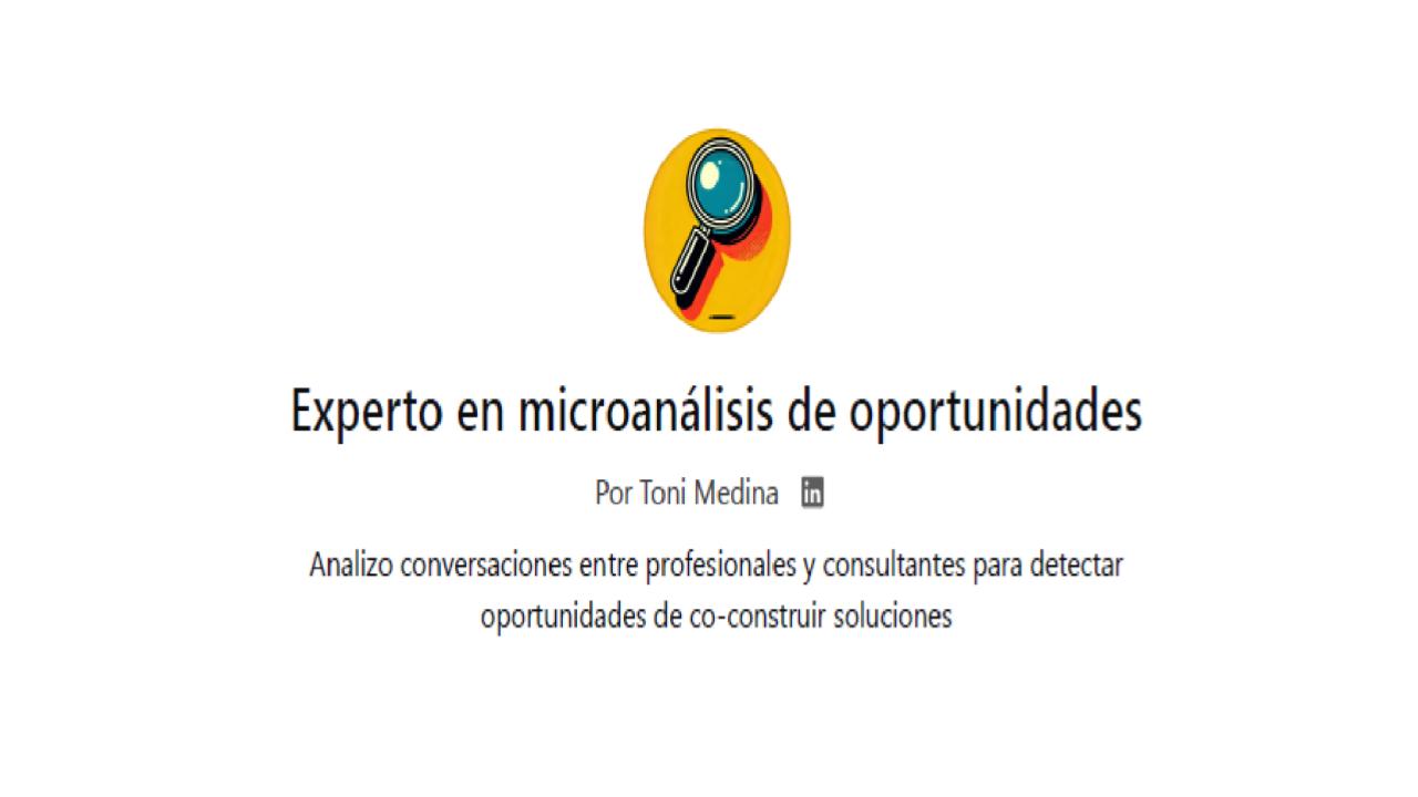 ASISTENTE EXPERTO EN MICROANALISIS DE OPORTUNIDADES